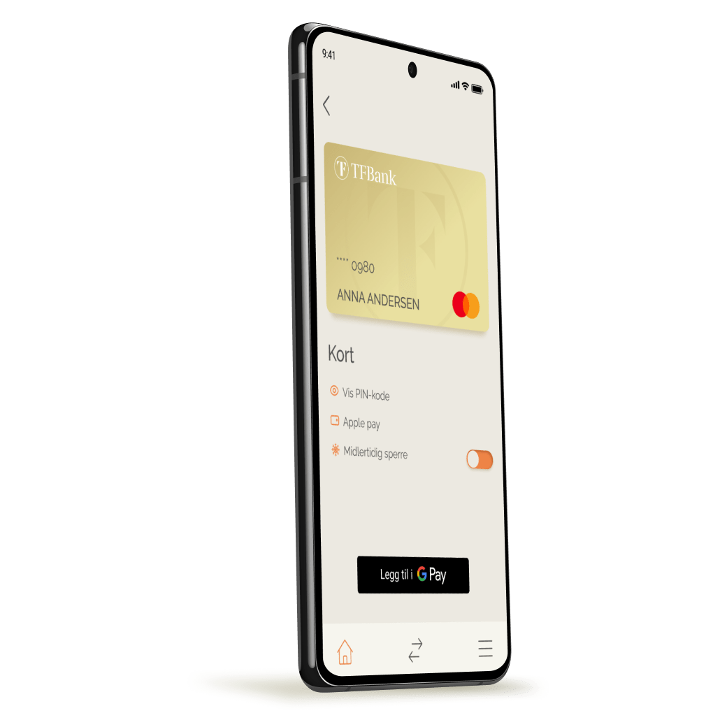 TF Bank Mastercard i Google Pay
